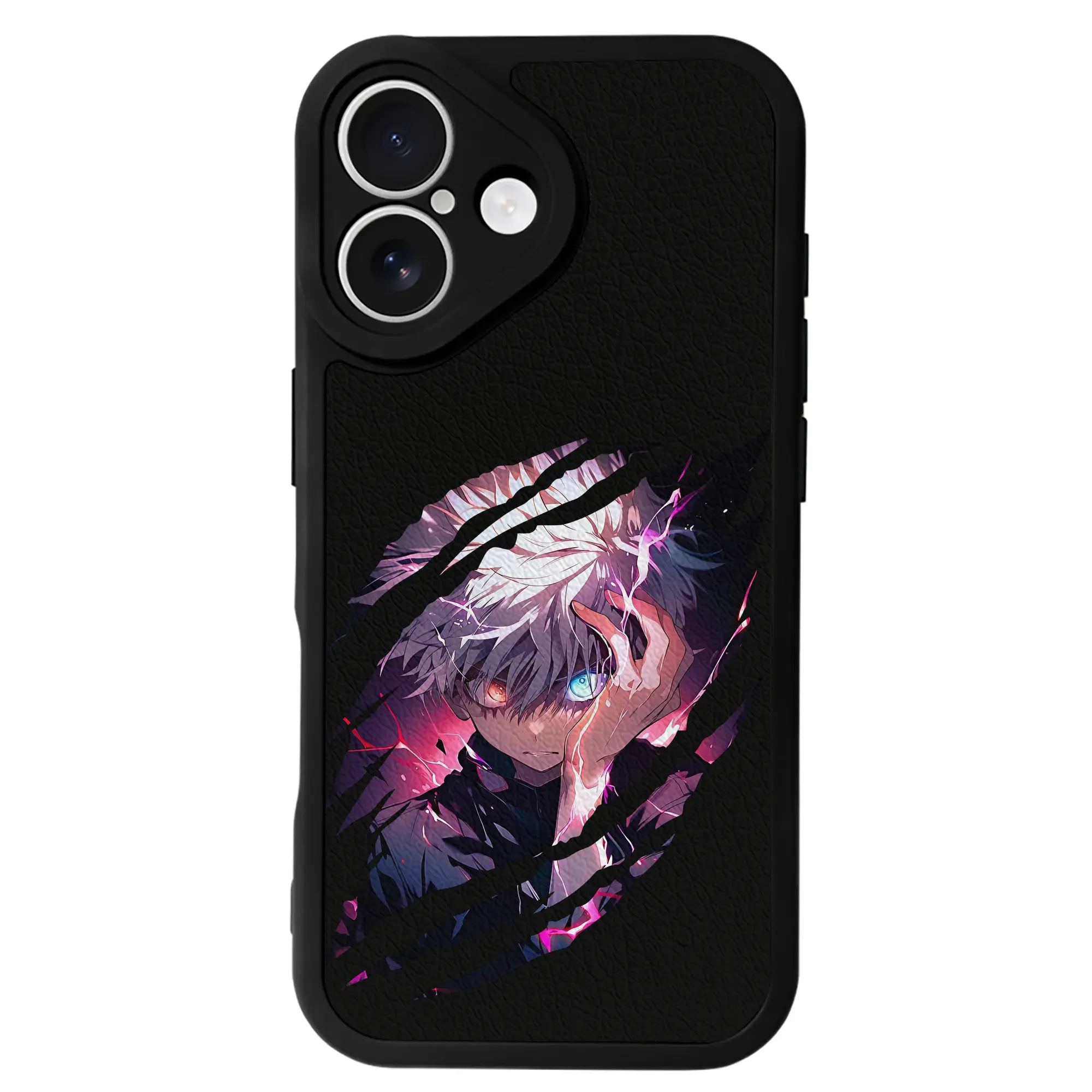 ハンター×ハンター グッズ キルア＝ゾルディック - IPhone 16シリーズ対応 ・ シリコンスマホケース ・ レザー調 ・ 高精度フィット ・ 耐衝撃 ・ ワイヤレス充電対応 ・ 精密カット